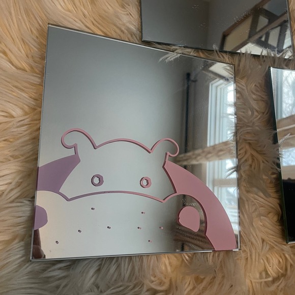 Nursery Decor Safari Animal Mirrors Wall Art Set of 3 - Picture 6 of 6